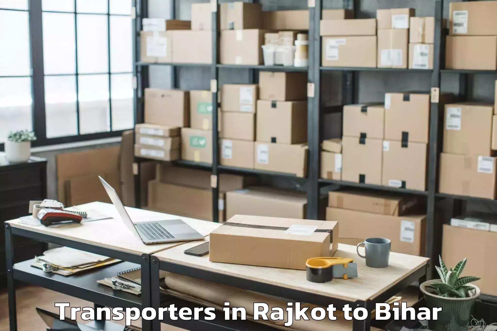 Book Rajkot to Colgong Transporters Online